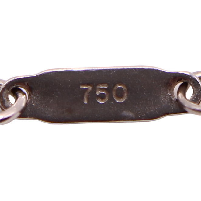 Tiffany & Co 18kt White Gold Pink Sapphire Garnet Fringe Art Deco Chain Necklace