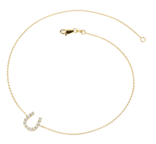 Ferkos 14kt Yellow Gold Diamond Mini Horseshoe Bracelet