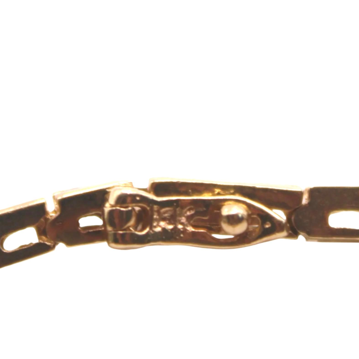 Vintage 14kt Yellow Gold Diamond 1.5CT Channel Set Tennis Link Bracelet